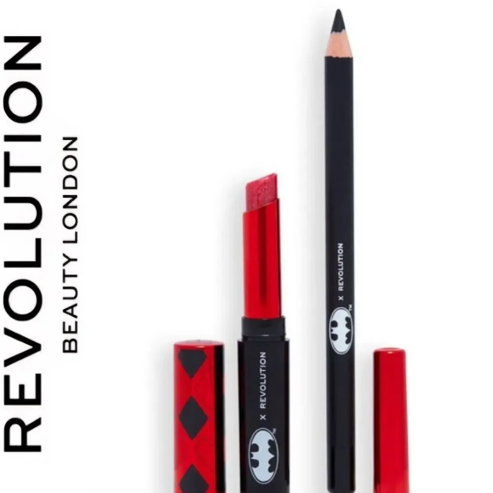Revolution Beauty X DC Comics Dangerous Red Harley Quinn Lip Kit